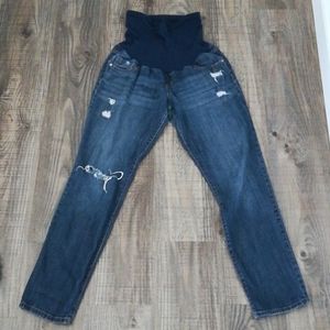 Maternity straight leg denim